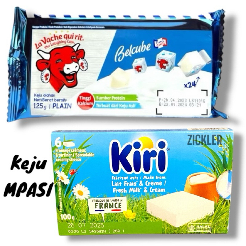 

Keju MPASI Belcube 125gr, KIRI 100gr HALAL