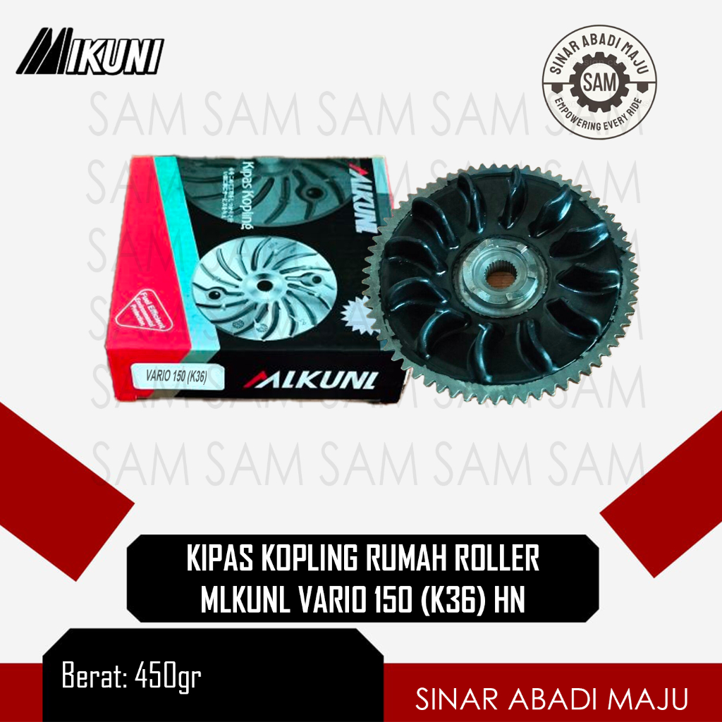 KIPAS KOPLING RUMAH ROLLER MLKUNL HN K36 VARIO 150