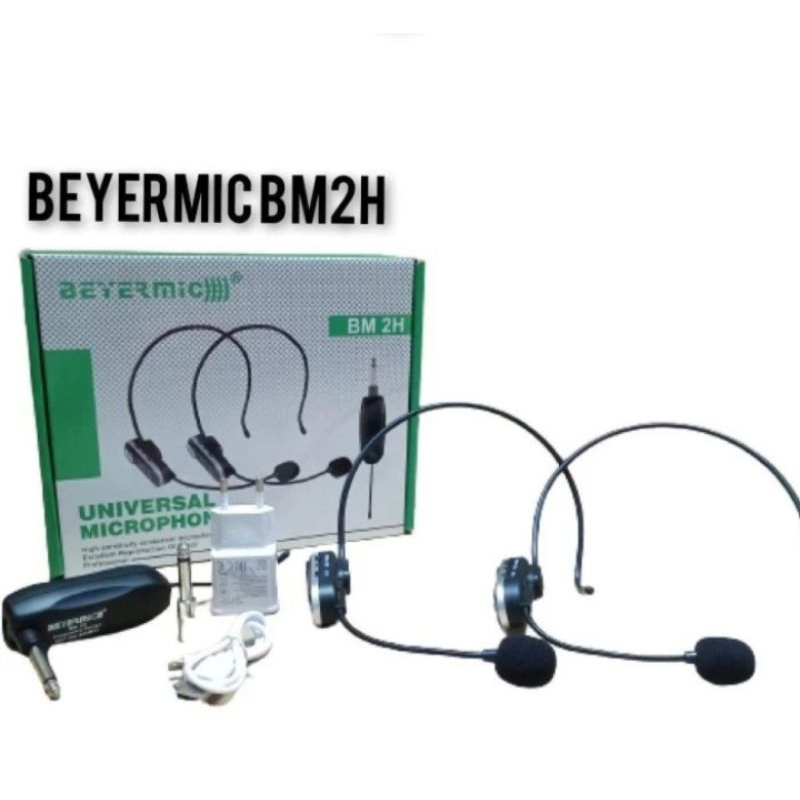 Mic wireless.Beyermic.BM2H. BM. 2H.isi 2.Headset.Telinga..iman Bando.Original