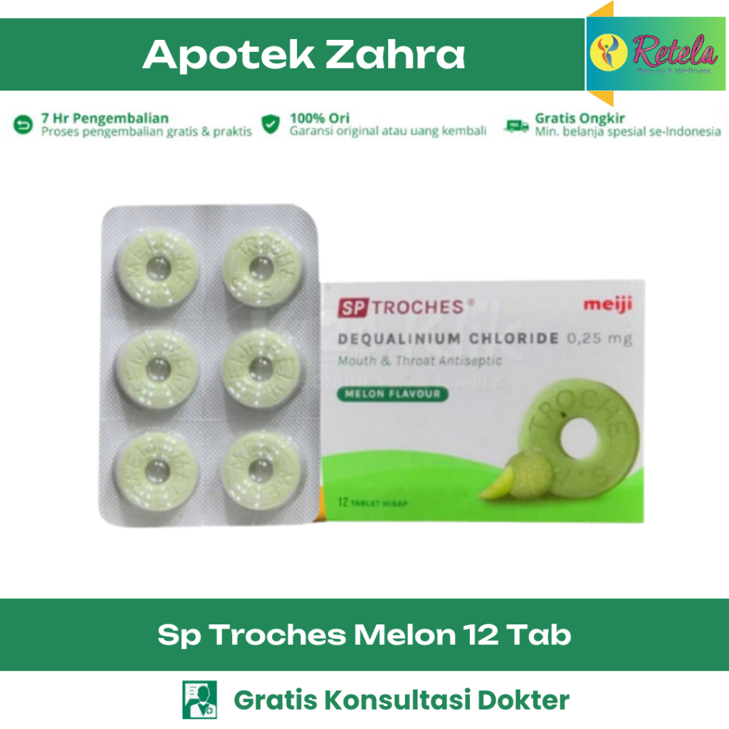 

SP TROCHES MELON 1 BOX 12 TABLET