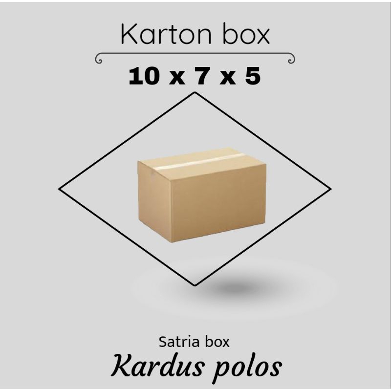 

Kardus Polos Karton Box 10 x 7 x 5