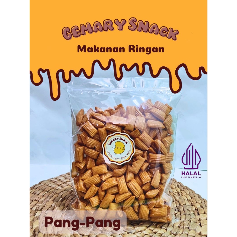 

GEMARY SNACK Cemilan Enak 100% PANG-PANG, Renyah, Lezat, Enak Banget, Makanan Ringan Murah Meriah