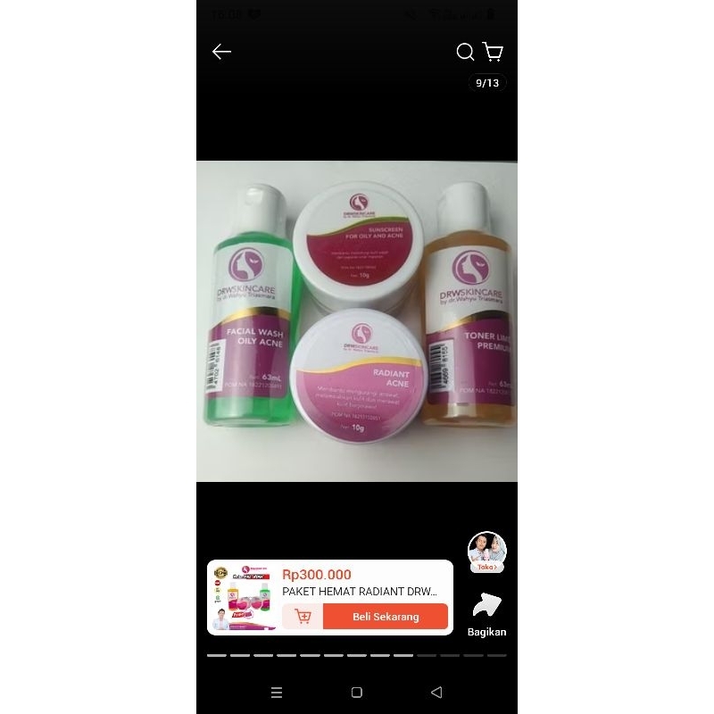 1 paket kosmetik whitening