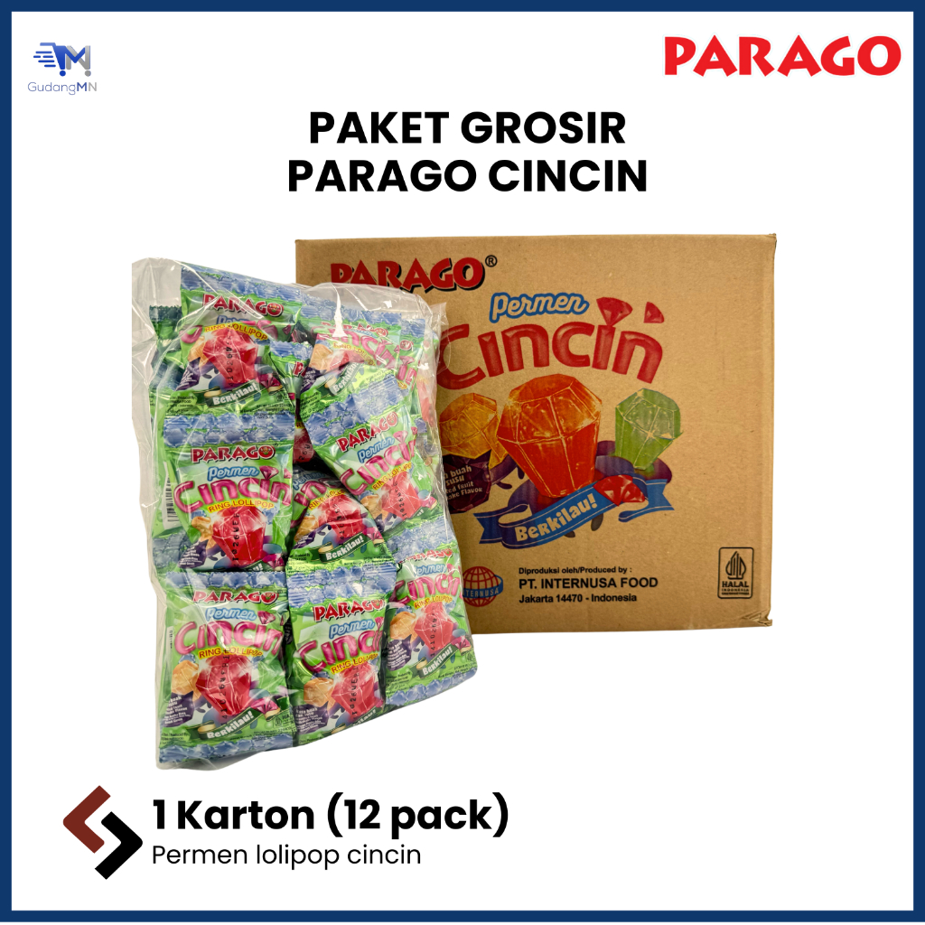 

[PAKET GROSIR 1 KARTON] PARAGO CINCIN | PERMEN LOLIPOP CINCIN