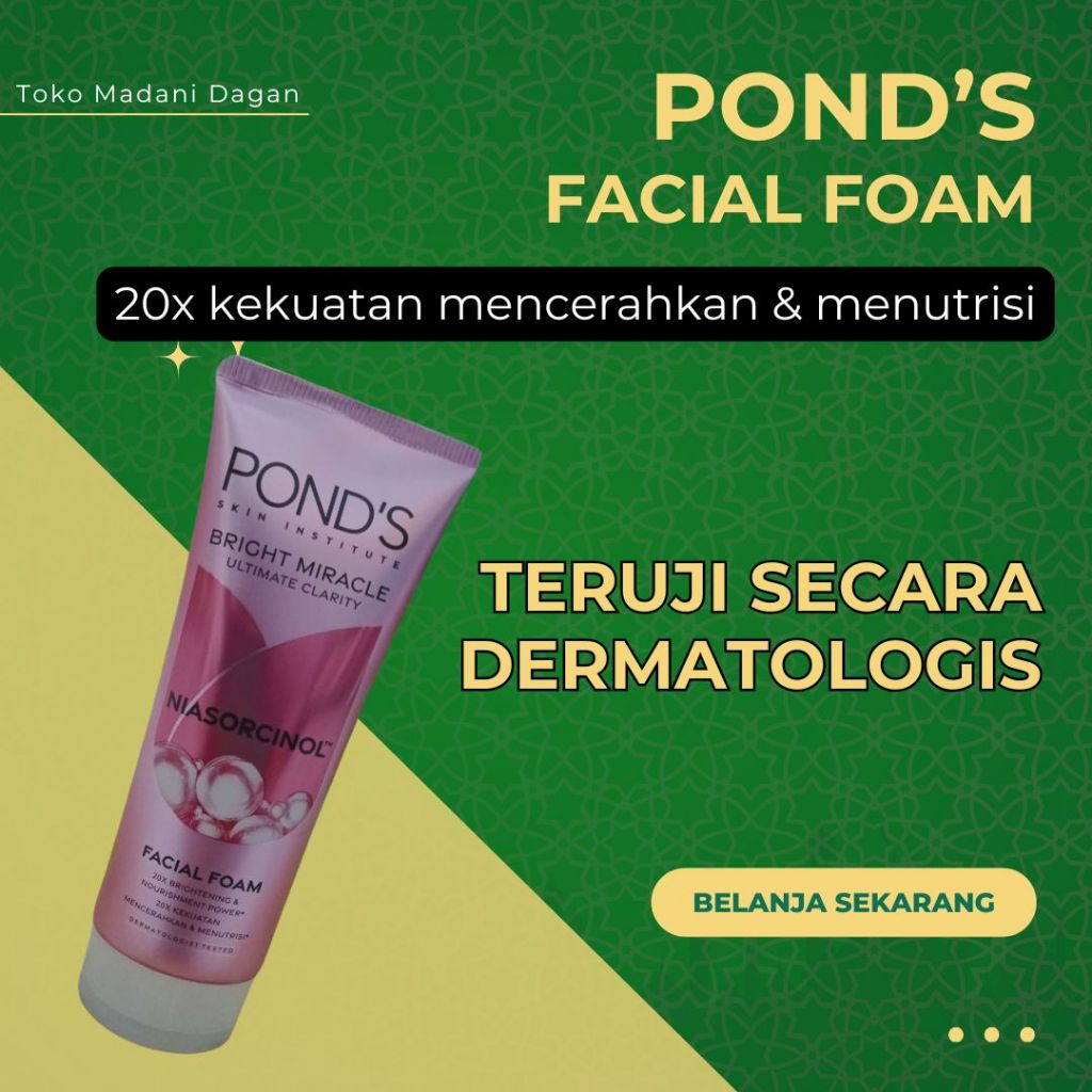 Sabun Cuci Muka Ponds Bright Miracle 100g