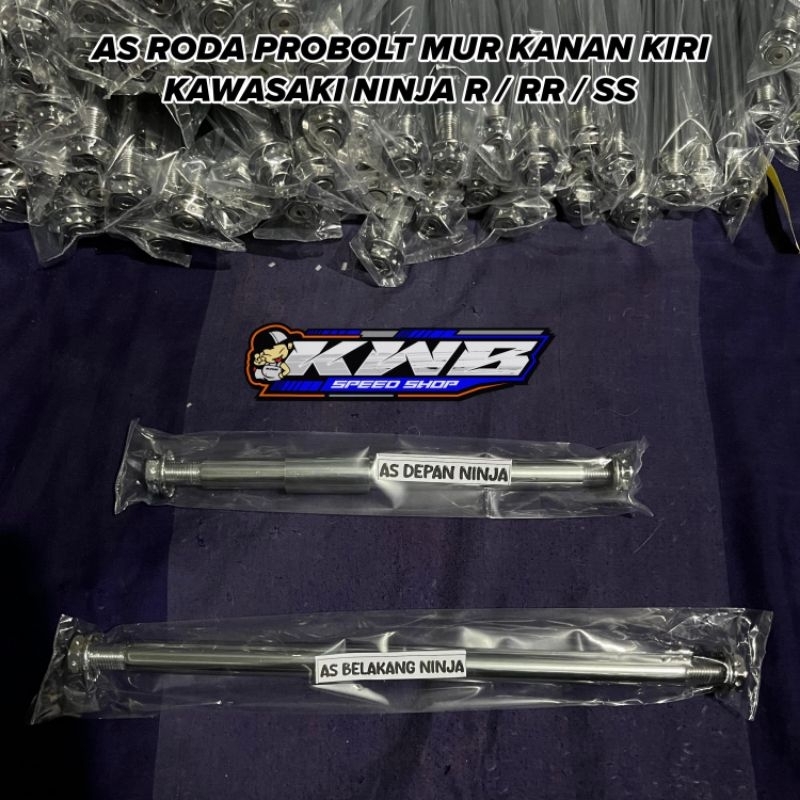 As roda probolt ninja as roda depan belakang mur kanan kiri kawasaki Ninja R / RR / SS