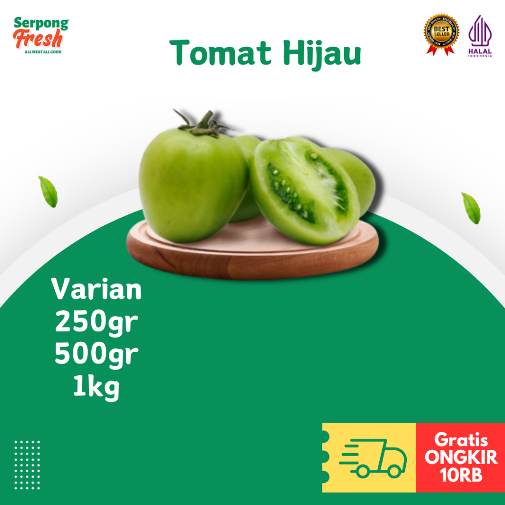 

Tomat Hijau / Tomat Ijo Segar 250gr 500gr 1kg Sayuran Fresh