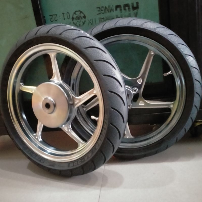 paket ban dan velg delkevic d55 ring 14 dan ring 17 mio m3 xeon mio z Mio soul Mio sporty Mio j Mio 