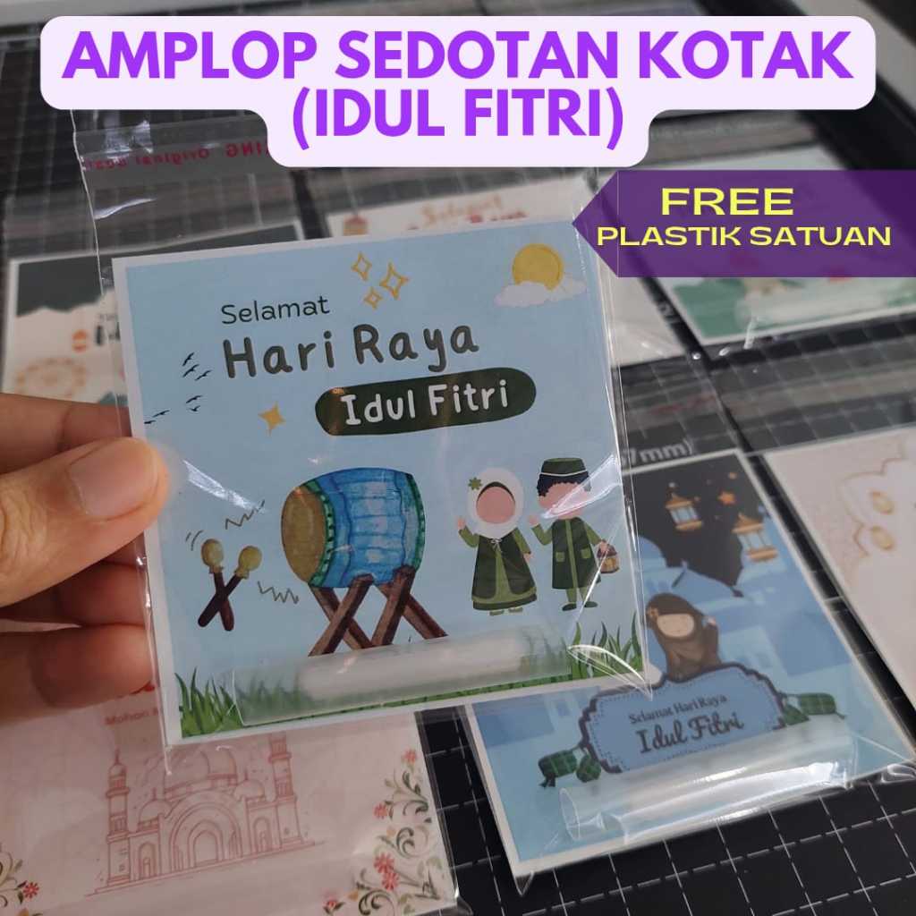 

(1 pcs) Amplop Lebaran Model Sedotan (Kotak)
