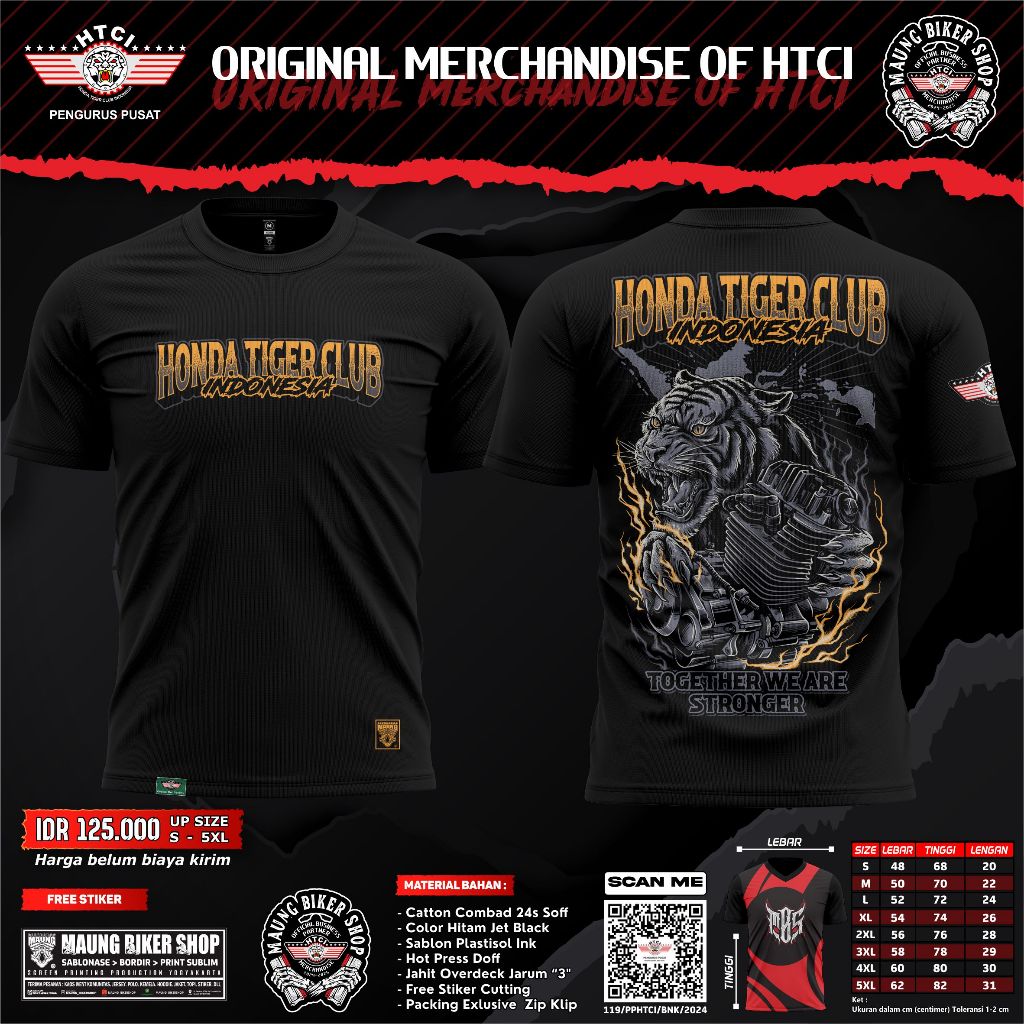 MAUNG_HONDA TIGER CLUB INDONESIA TOGETHER WE ARE STRONGER KAOS HTCI 2025