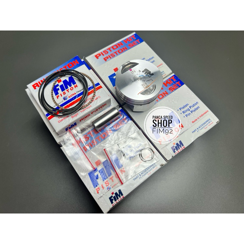 PISTON SEHER FIM92 MIO M3 FINO 125 UKURAN 52 53 54 PIN PEN 13 FIM 92