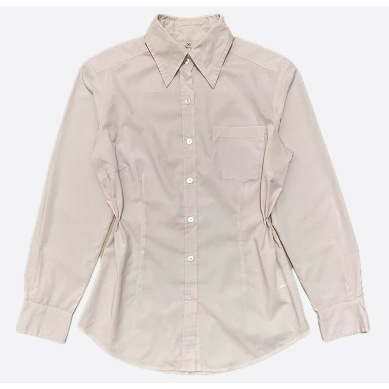 kemeja uniqlo baby pink
