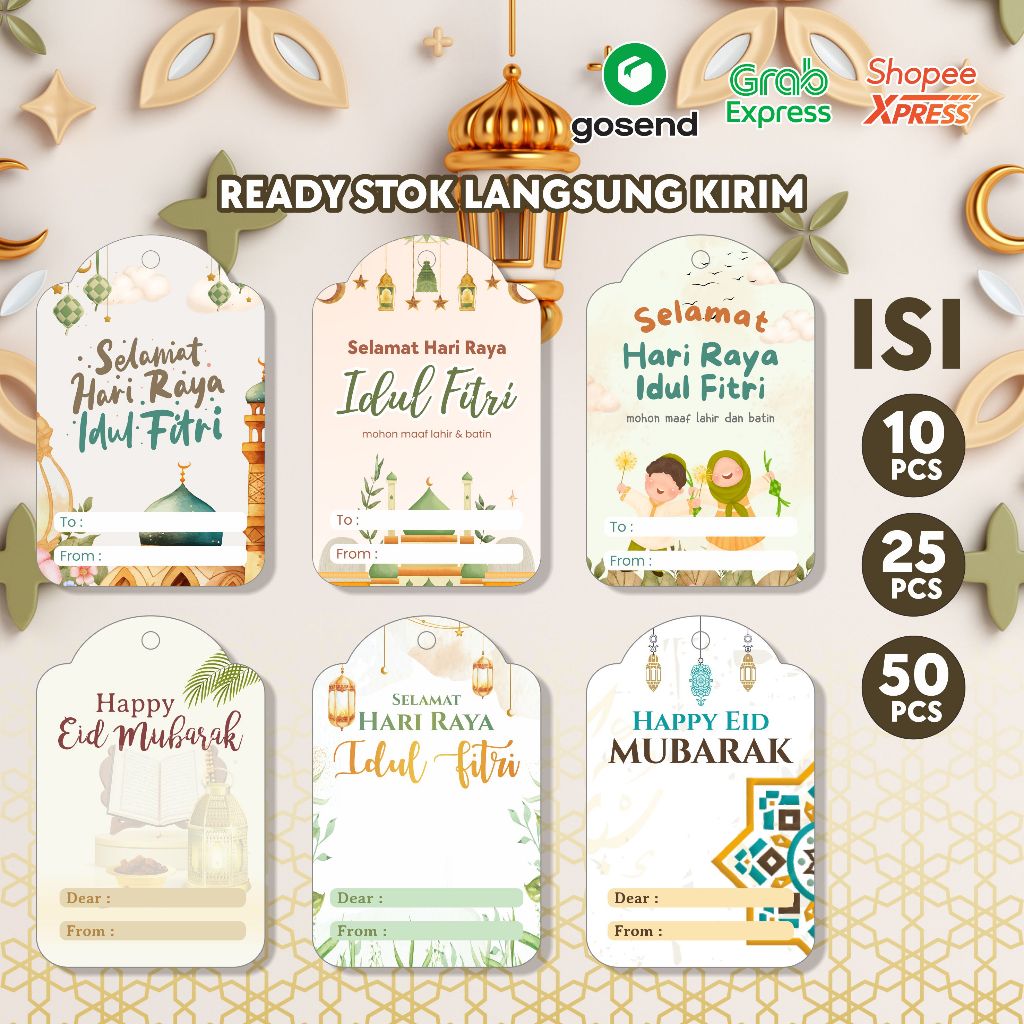 HANG TAG IDUL FITRI / HANG TAG IDUL FITRI CUSTOM / HANG TAG IDUL FITRI 2023