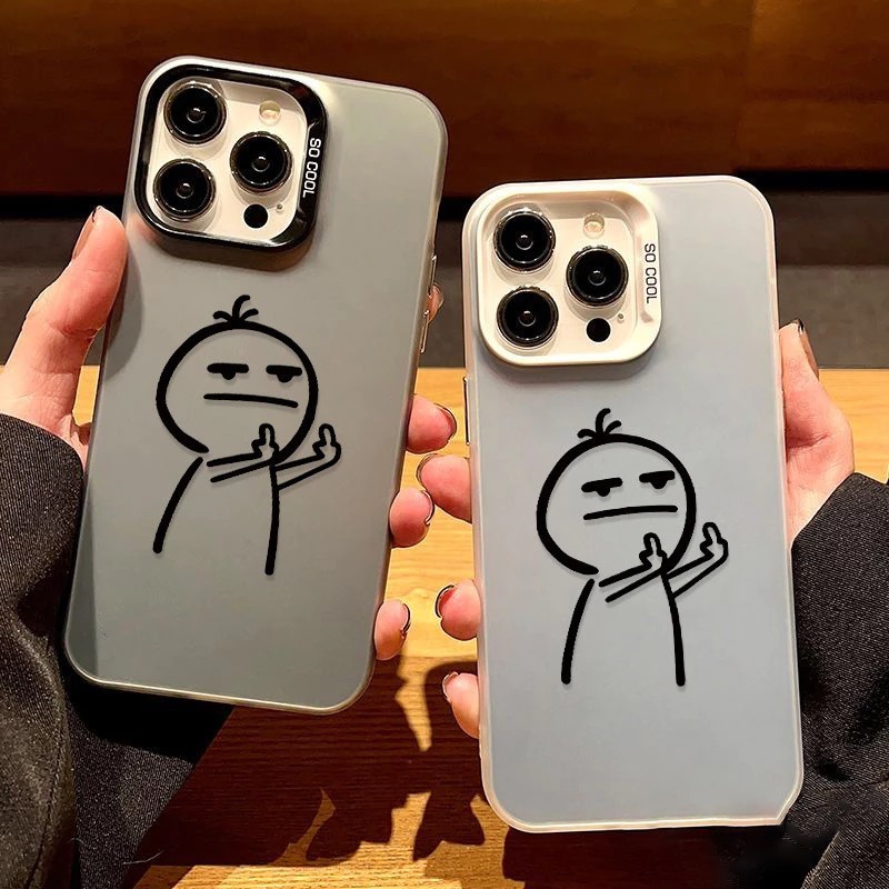 IMD Case For ALL TYPE HP Premium Matte Couple Middle Finger Hardcase Casing Hp JWC