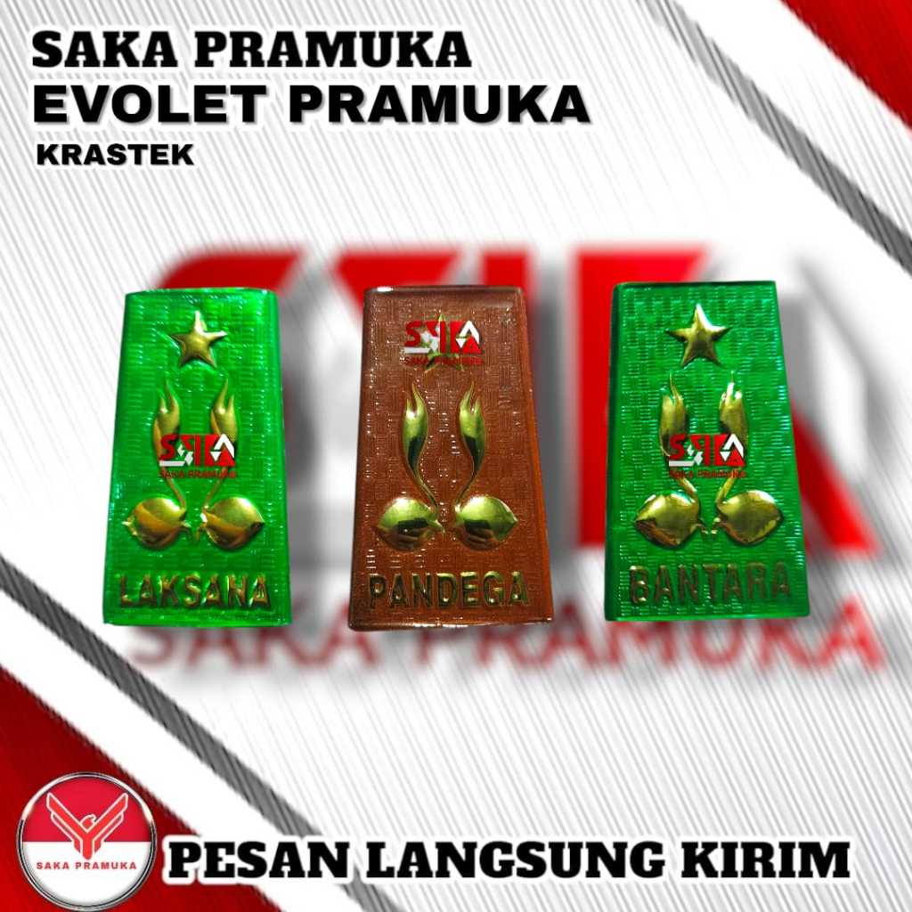 TKU Evolet Pramuka Bantara Laksana Penegak | Bahan Krastek Tahan Air | Per Pasang
