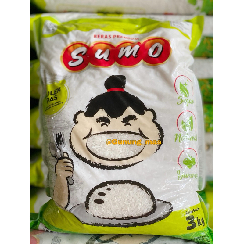 

Beras Sumo 3 Kg Kemasan Hijau