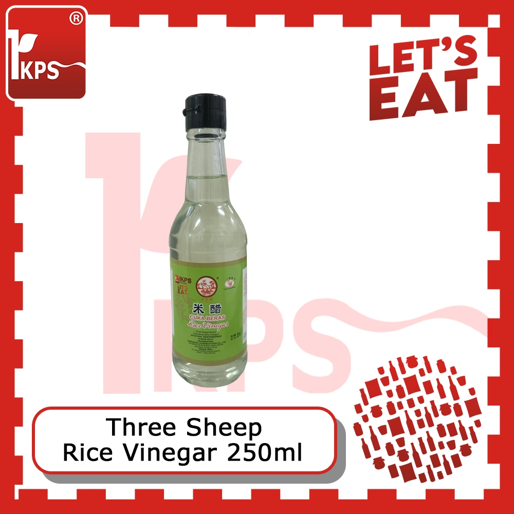 

Rice Vinegar 250ml "Three Sheep" / Cuka Beras / Cuka Putih / Cuka / Vinegar