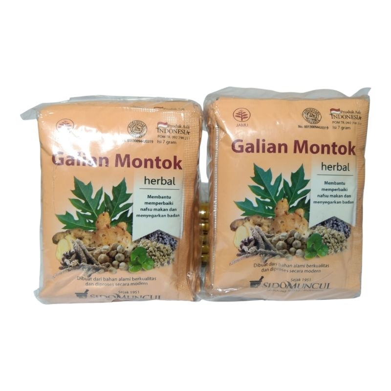 

Jamu Galian Montok Sidomuncul 10's Herbal - Untuk Menambah Nafsu Makan