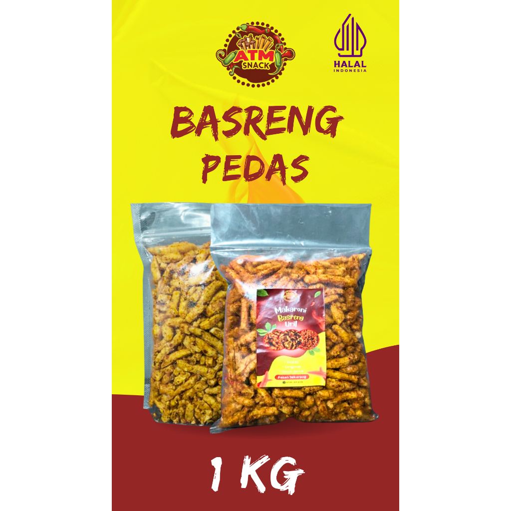 

atmask snack basreng - PEDAS 1 kg daun jeruk