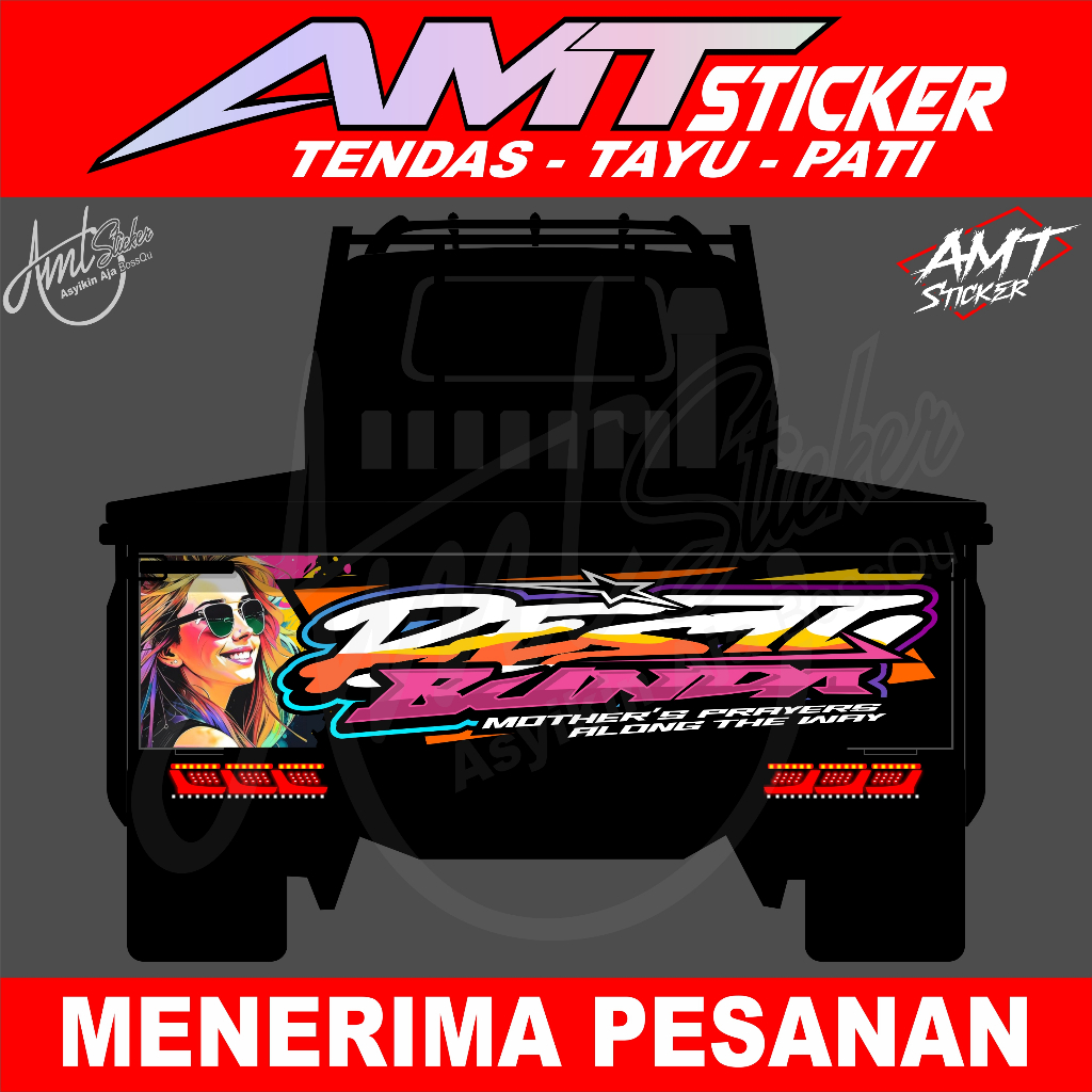 Stiker Pintu Belakang Pick Up - L300