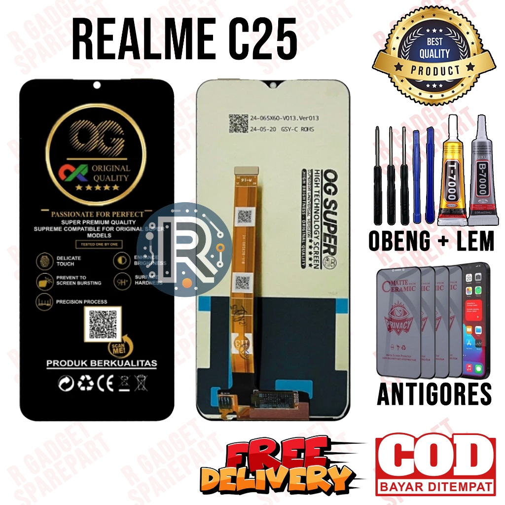 LCD REALME C25 ORIGINAL OEM FULLSET LCD TOUCHSCREEN