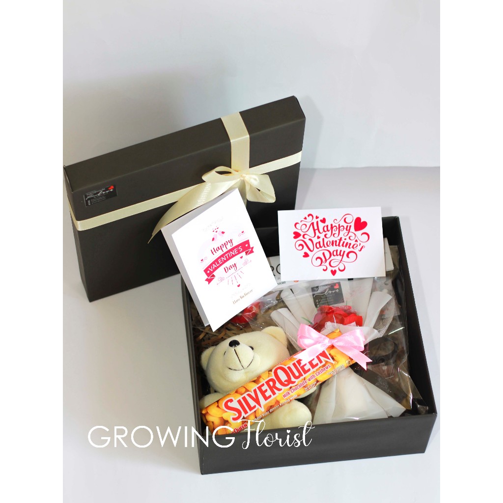 ampers Boneka Buket Bunga Kado Ulang Tahun Wisuda Valentine Anniversary Dll Silverqueen Snack Box