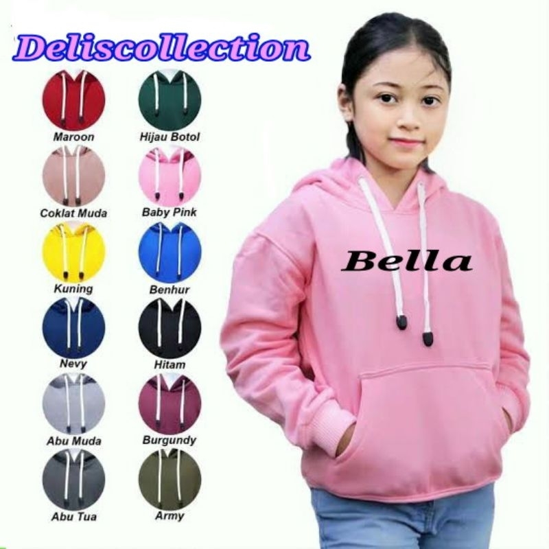 sweater Hoodie Jumper Anak Bordir Nama Sendiri