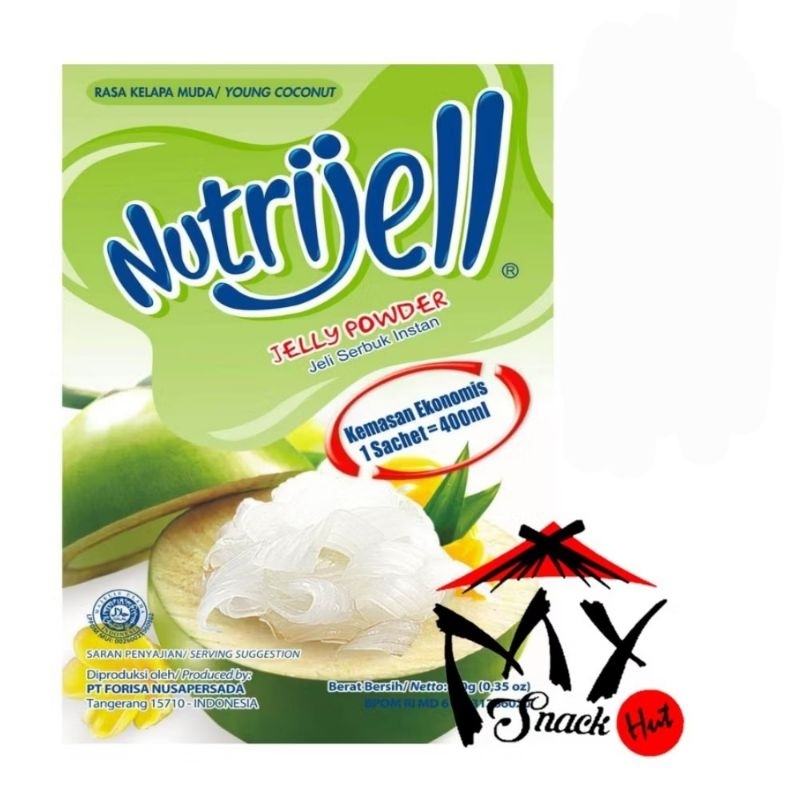 

NUTRIJELL KELAPA MUDA 10GR NUTRIJEL YOUNG COCONUT JELLY POWDER SERBUK JELI KONYAKU ES KLAMUD HALAL