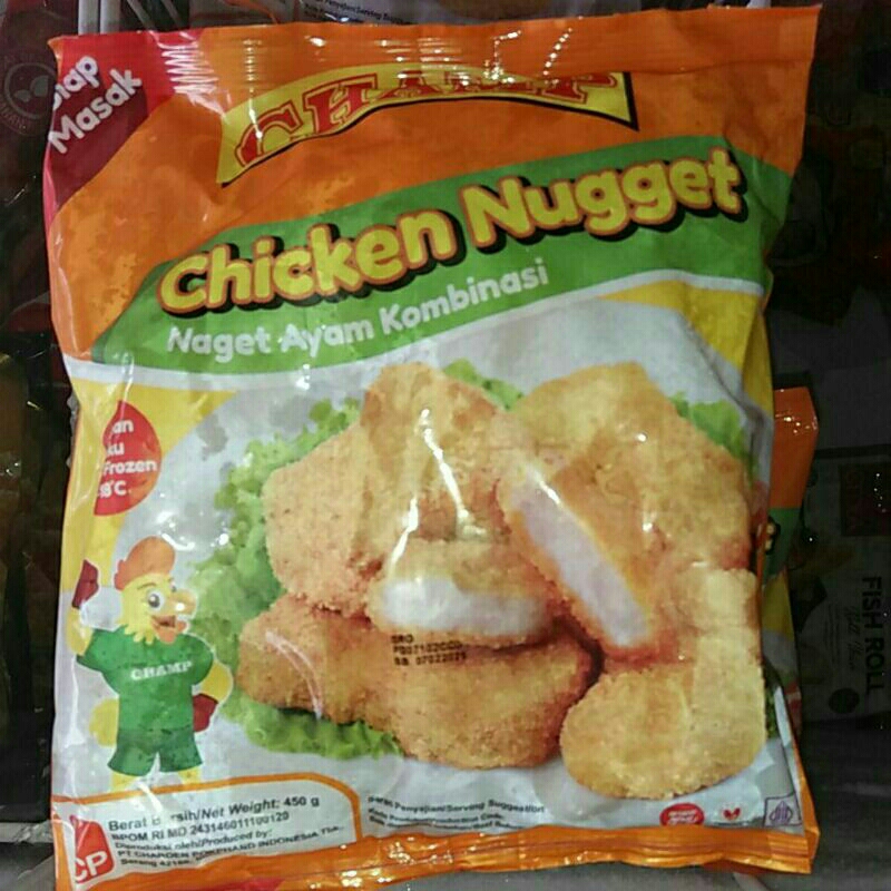 

CHAMP NUGGET AYAM 450 GR, CHAMP NUGGET AYAM