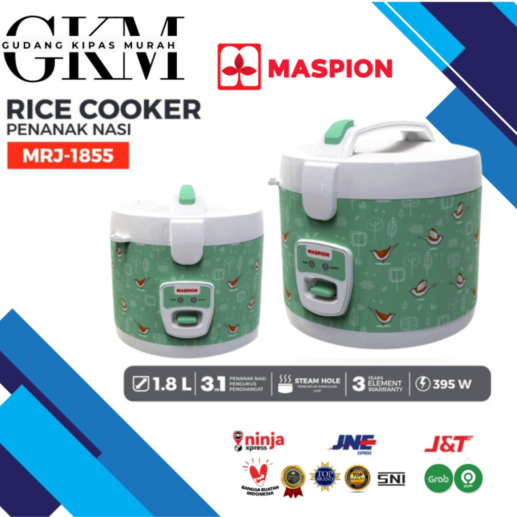 Maspion Rice Cooker Magic Com 1.8 Liter MRJ-1855