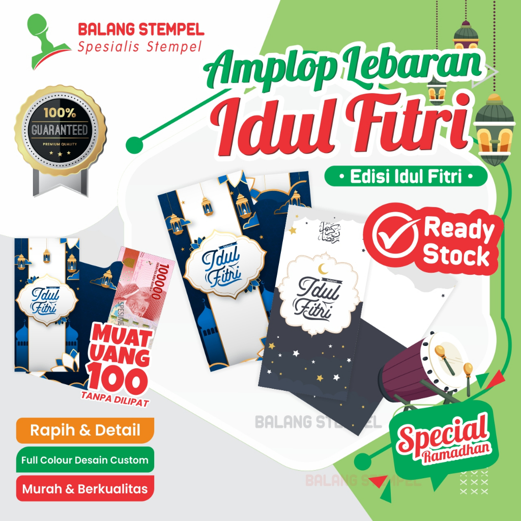 

Amplop Lebaran Full Color Tema Masjid Muslim Angpau Idul Fitri