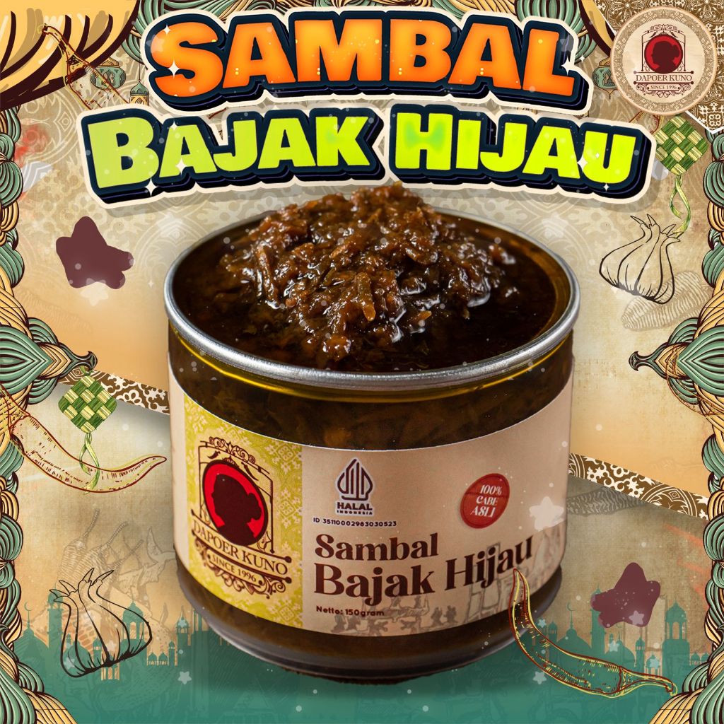 

Dapoer Kuno - Sambal Bajak Hijau 150gr