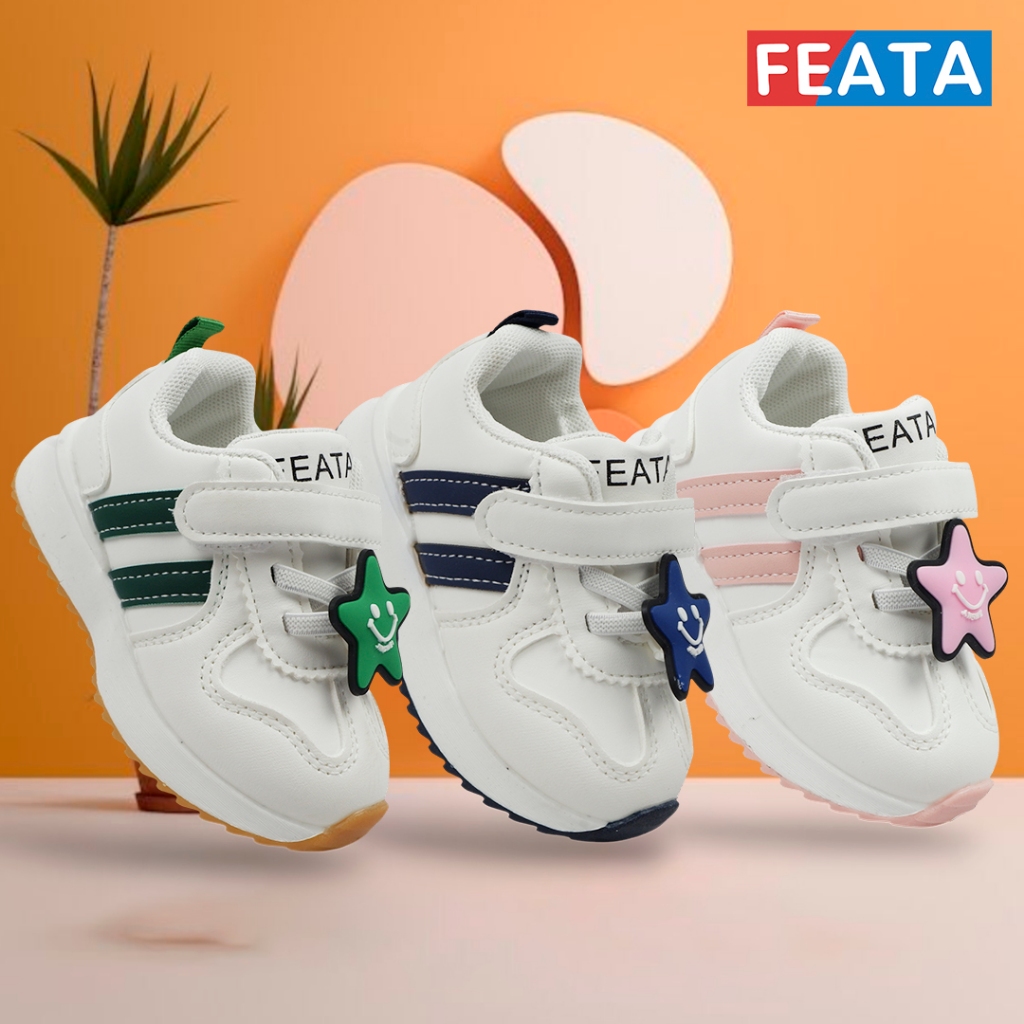 FEATA FLM1011 FLM1012 Sepatu Sneaker putih fashion anak Original