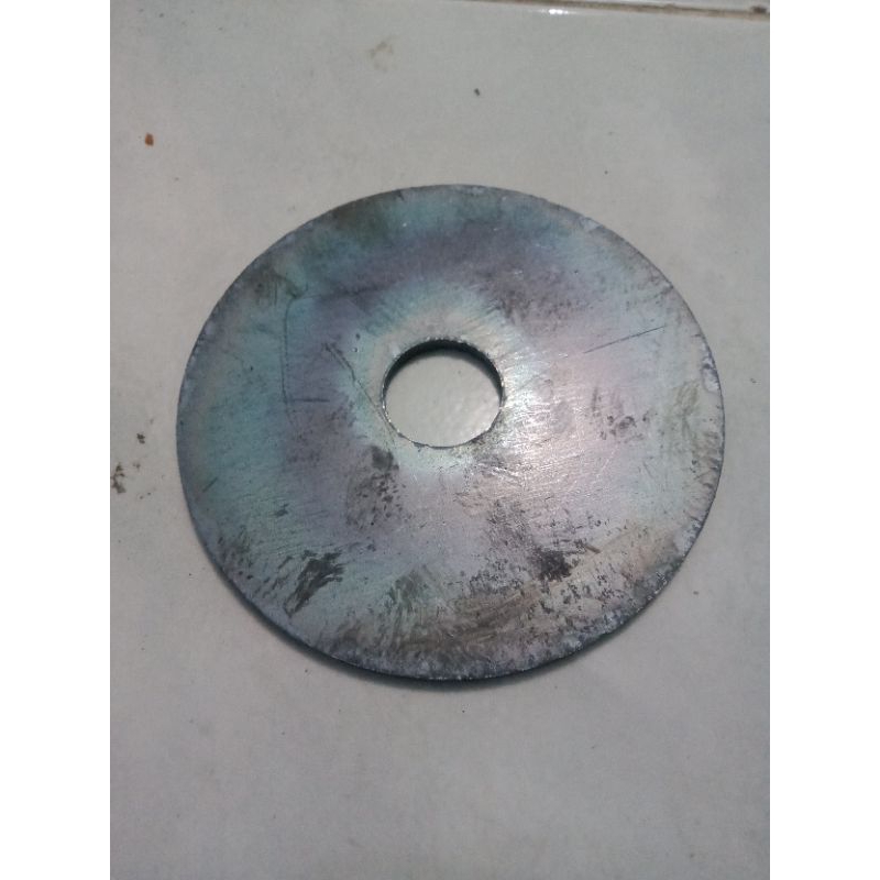 plat bulat diameter 112mm lubang tengah 25mm