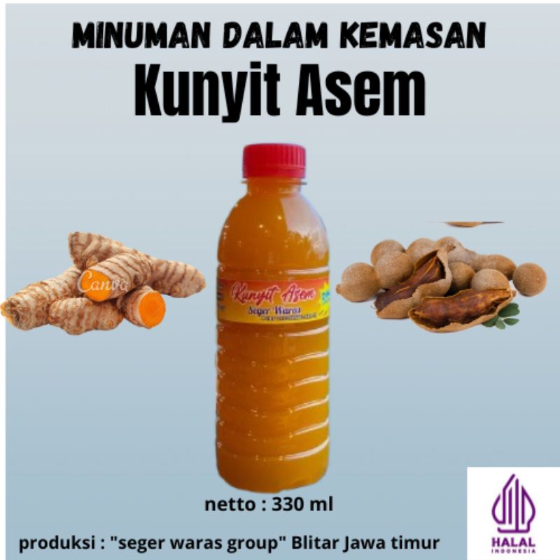 

Kunyit Asem - minuman herba kunyit asem - Isi 10 botol