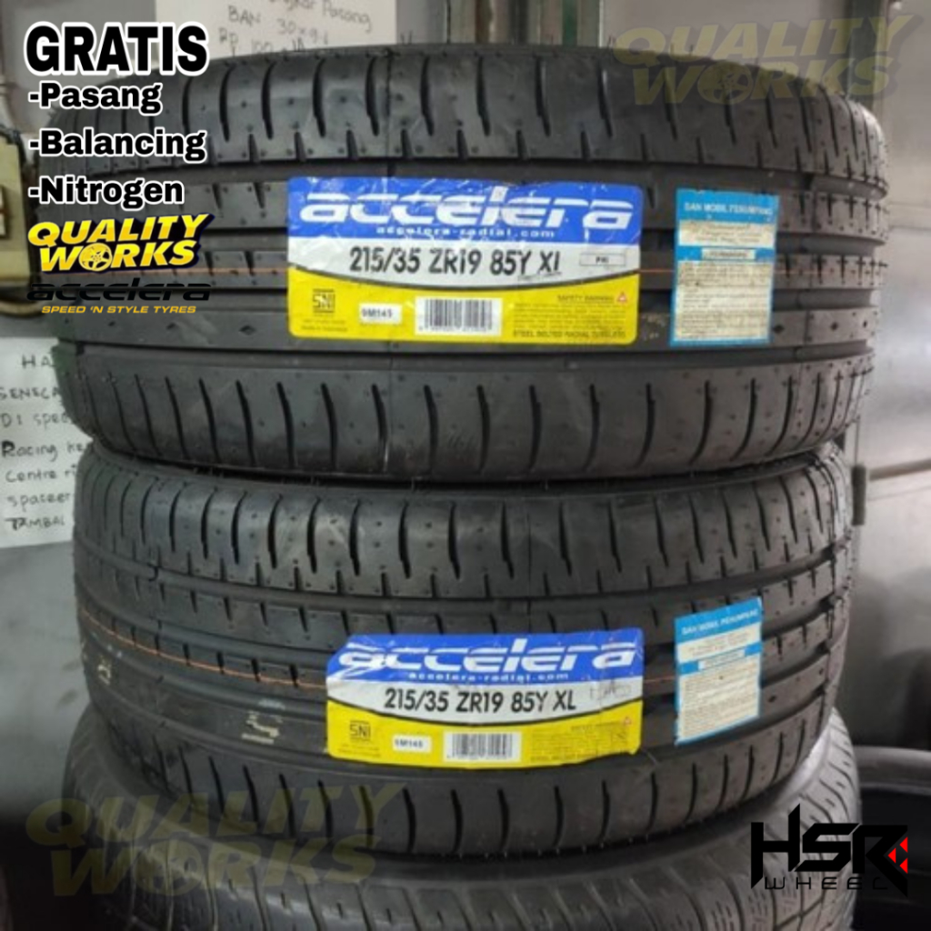 BAN MOBIL RING 19 UKURAN 215 35 R19 ACCELERA PHI BAN TUBLLES 215/35 R19