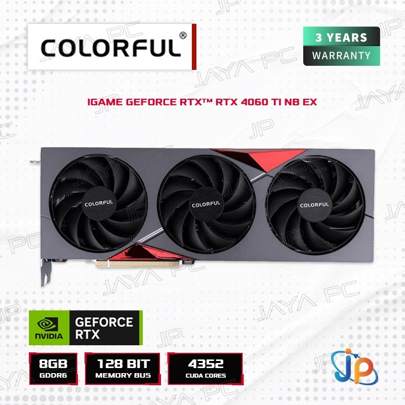 VGA Colorful GeForce RTX 4060 Ti NB EX 8GB - 8 GB GDDR6