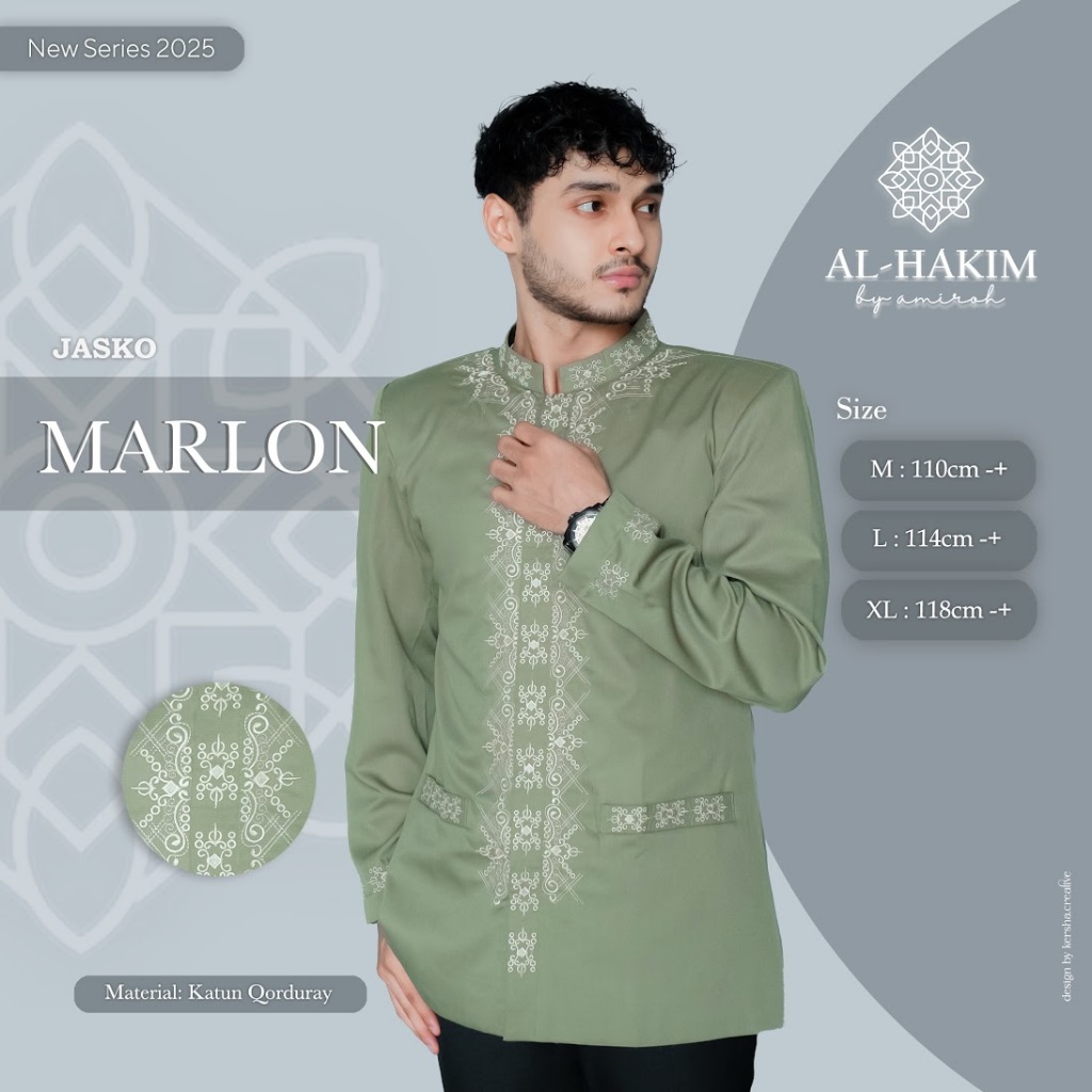 Al Hakim - Jas Koko Dewasa Baju Koko Dewasa Lengan Panjang Fashion Muslim