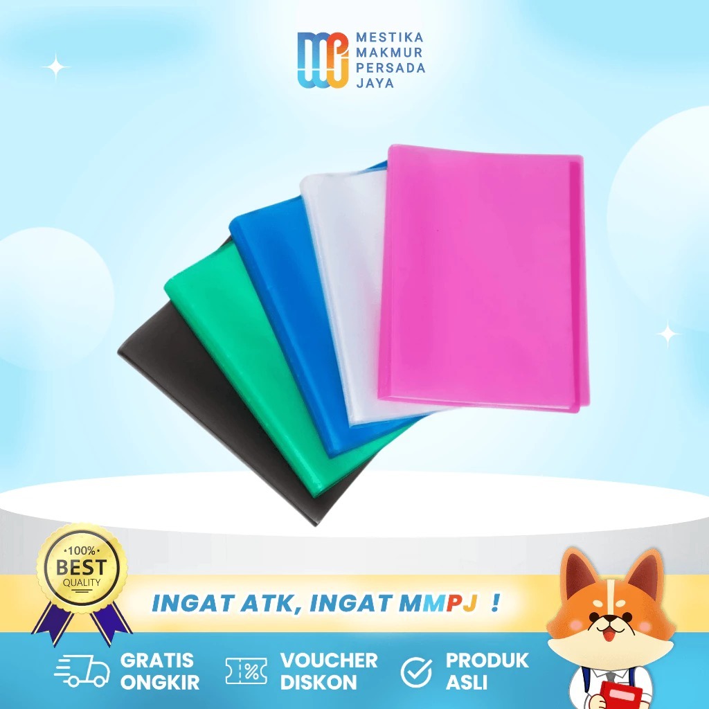 

(FREE GIFT) Bantex Trendy Display Book Folio / F4 - Tempat Dokumen Berkas Dengan 20 Slot Penyimpanan 3393