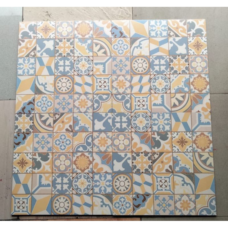 keramik lantai/dinding motif tegel ukuran 50x50 kw1 habitat