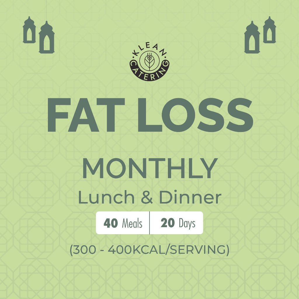 

Klean Fat Loss Diet Catering Sehat - Monthly L & D (40 Meals/20 Days)