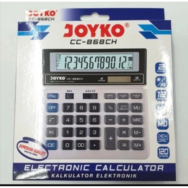 

KALKULATOR JOKYO 12 DIGIT CHECK CALCULATOR CC-868CH