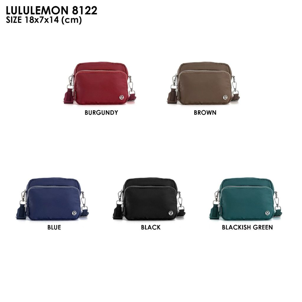 TAS WANITA SLING BAG LULU LEMON BAG FASHION NYLON PARASUT