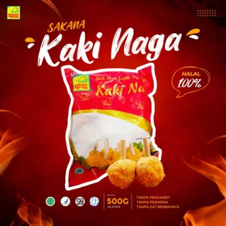

SAKANA Kaki Naga Ikan 500gr Stik Ikan Lapis Tepung Halal Enak Bergizi