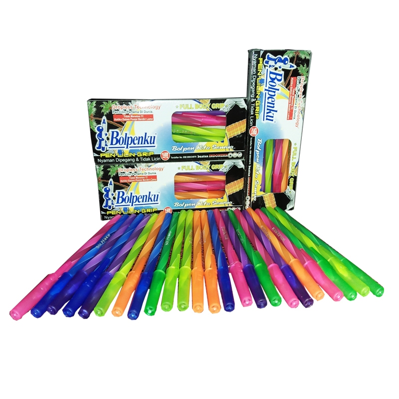 

Pulpen / Pena / Pen / Bolpenku Ballpoint Lilin Bolpenku Spiral Isi 12 Pcs