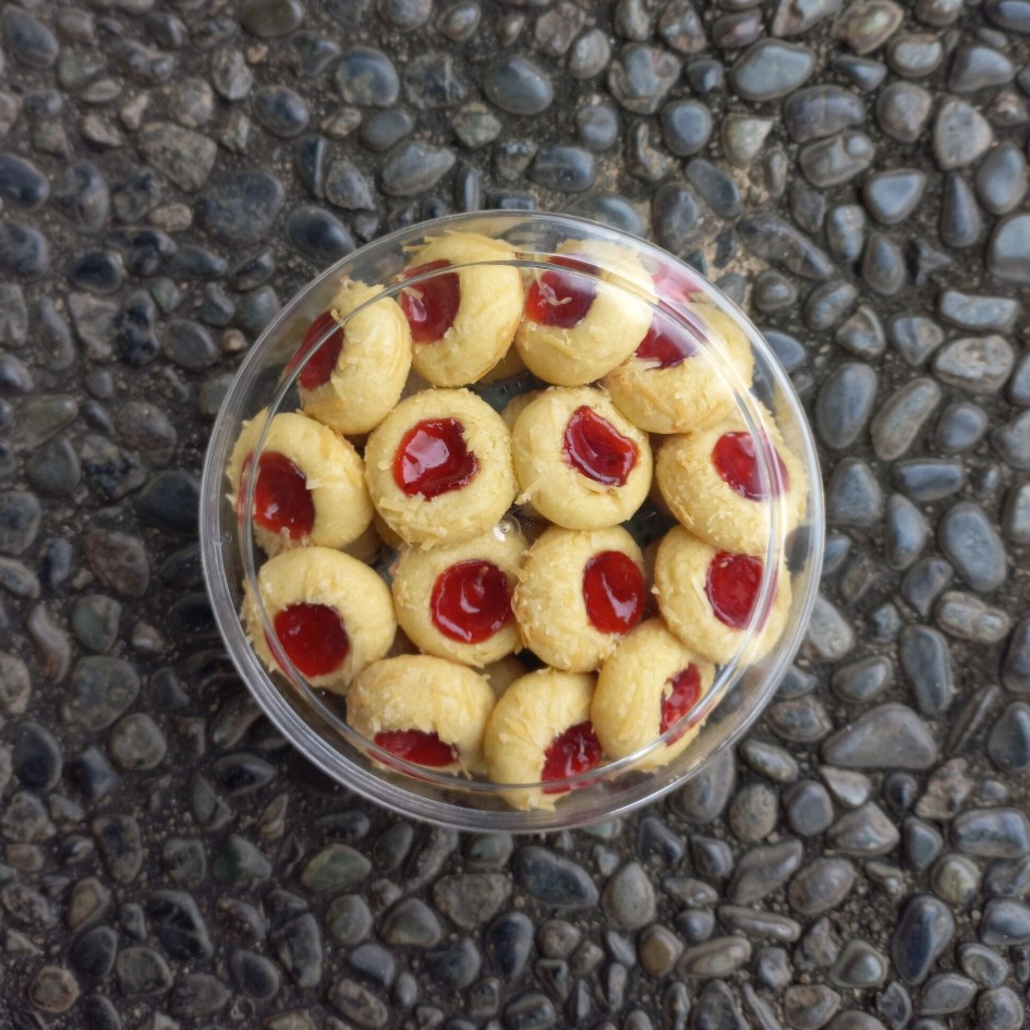 

Kue Kering Nastar Strawberry | Thumbprint Cookies Strawberry | Kue Kering Thumprint Strawberry