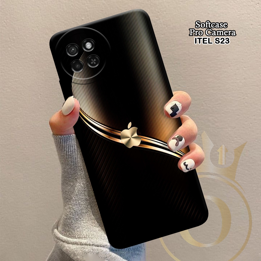 Softcase ITEL S23 - ORORA - Casing ITEL S23  - Motif case Logo - ITEL - Softcase ITEL S23  Pelindung