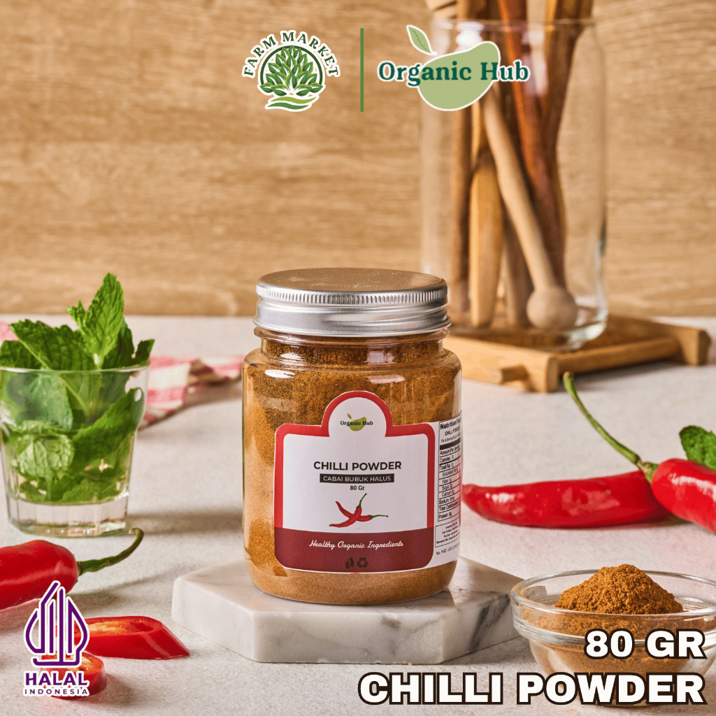 

Organic Hub Cabai Bubuk Spices Chili Powder Quality Premium 80 gr