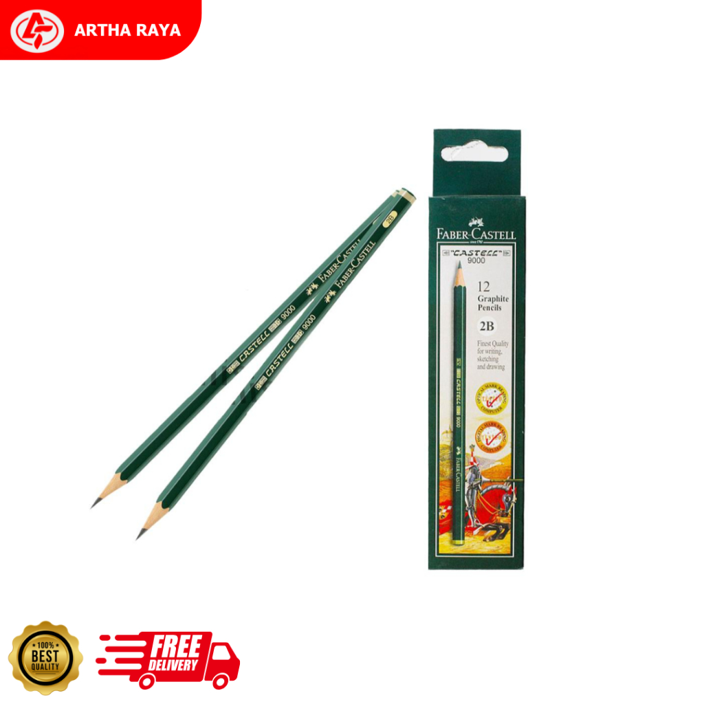 

PENSIL FABER CASTELL 9000 2B / 1 PCS