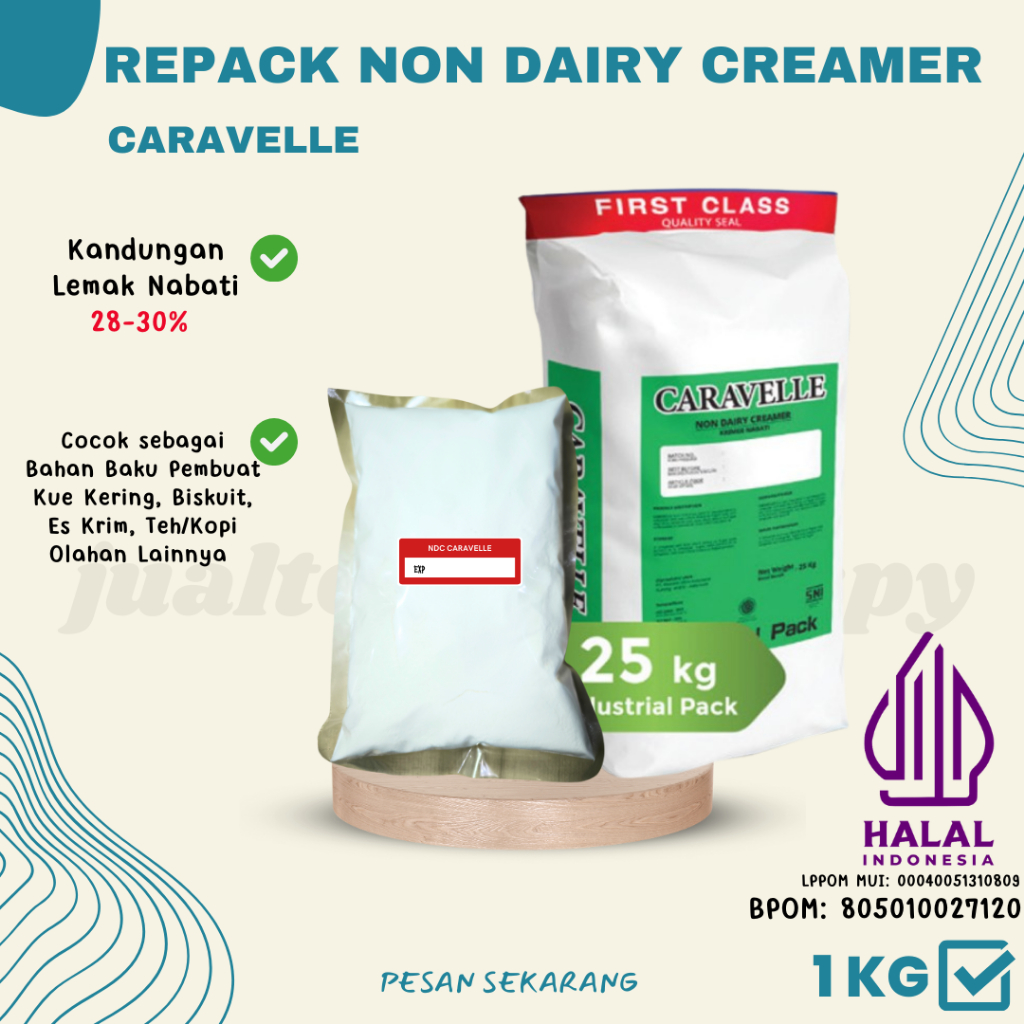 

Non Dairy Creamer Halal Caravelle | Bubuk Krimer Premium 1 Kg